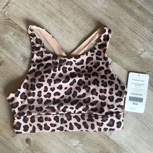 NWT Fabletics Ella High Impact Sports Bra, Women’s Size XS, Animal Leopard Print
